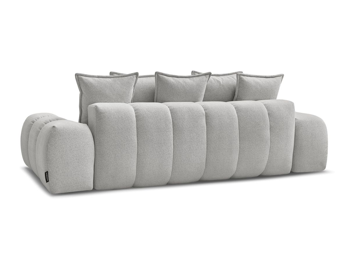 Canapé droit convertible coffre EVEREST tissu chiné
