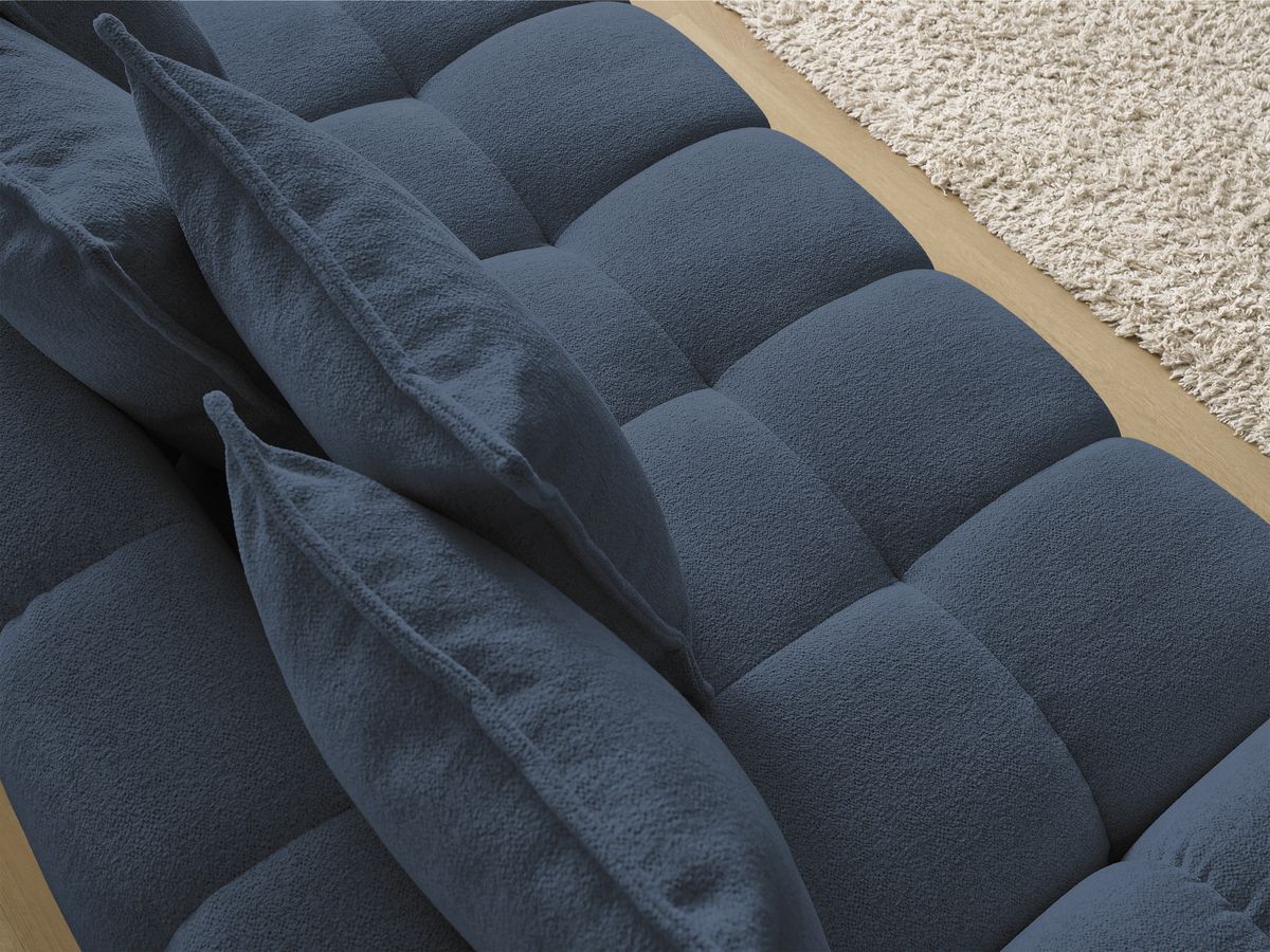 Canapé droit convertible coffre EVEREST tissu chiné
