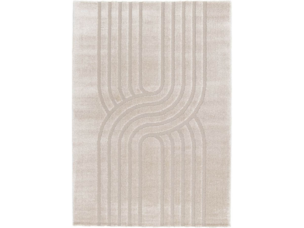 Tapis poils ras GEORGES motif abstrait