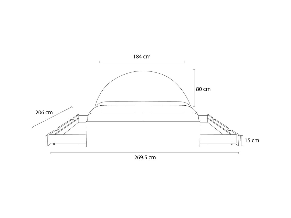 BRANDY kinderbed met massieve lattenbodem en lade