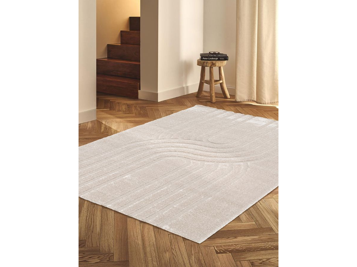 GEORGES laagpolig vloerkleed met abstract patroon