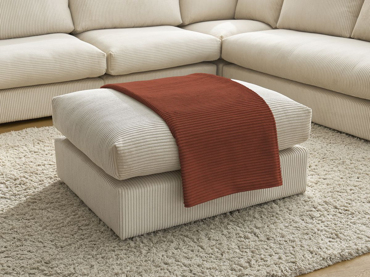 Plaid biface 140 x 180 cm STOCKHOLM orange — vue 4