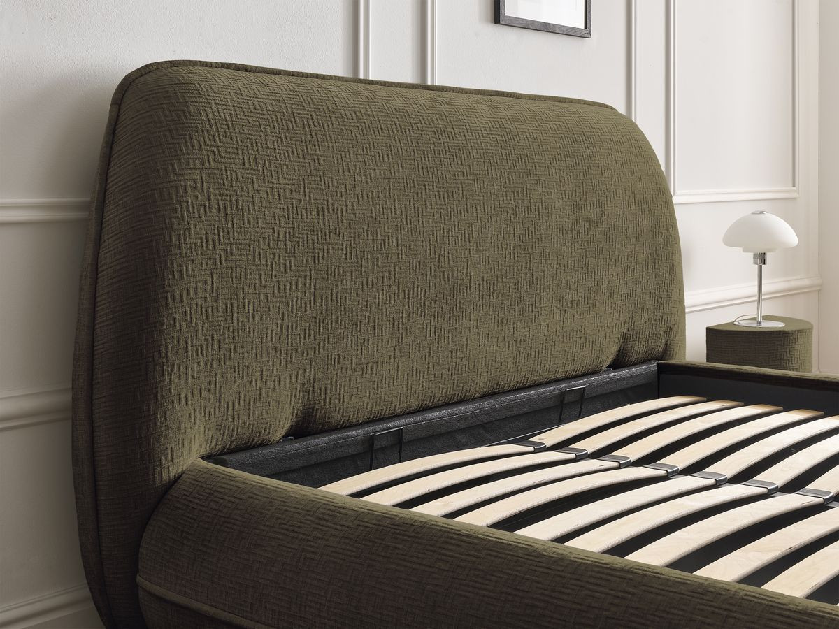 LIAM-bed van getextureerde stof