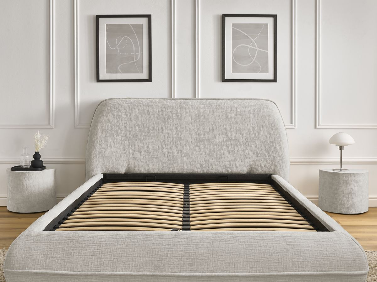 LIAM-bed van getextureerde stof