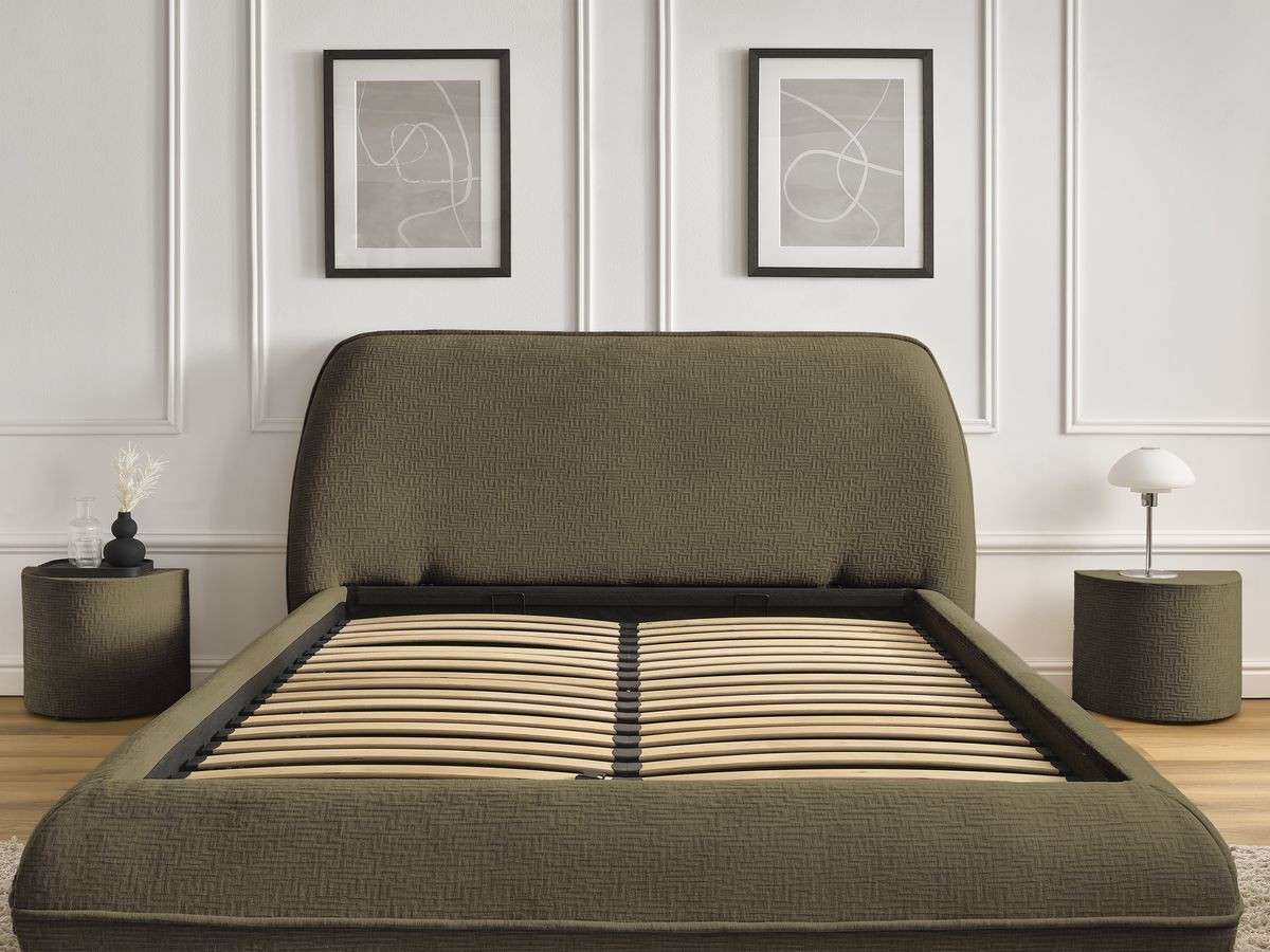 LIAM-bed van getextureerde stof