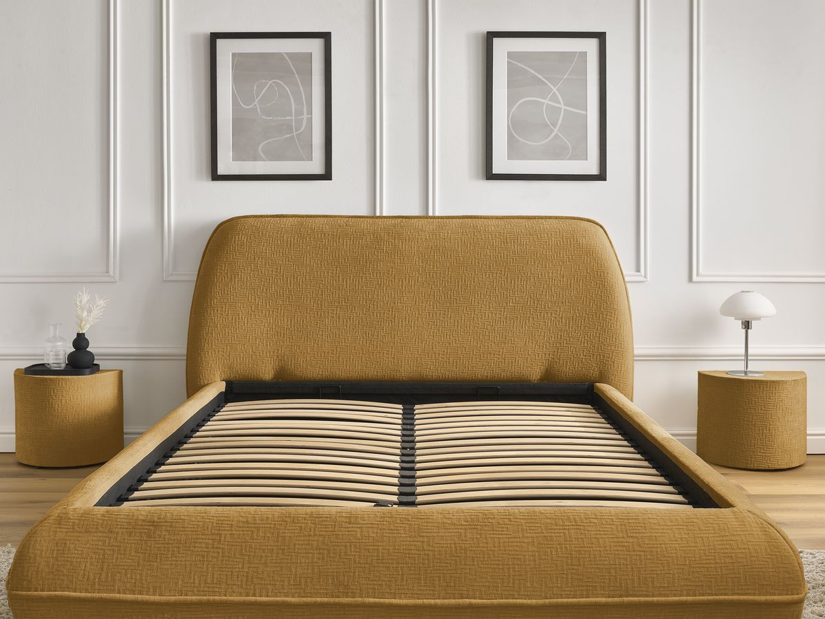 LIAM-bed van getextureerde stof