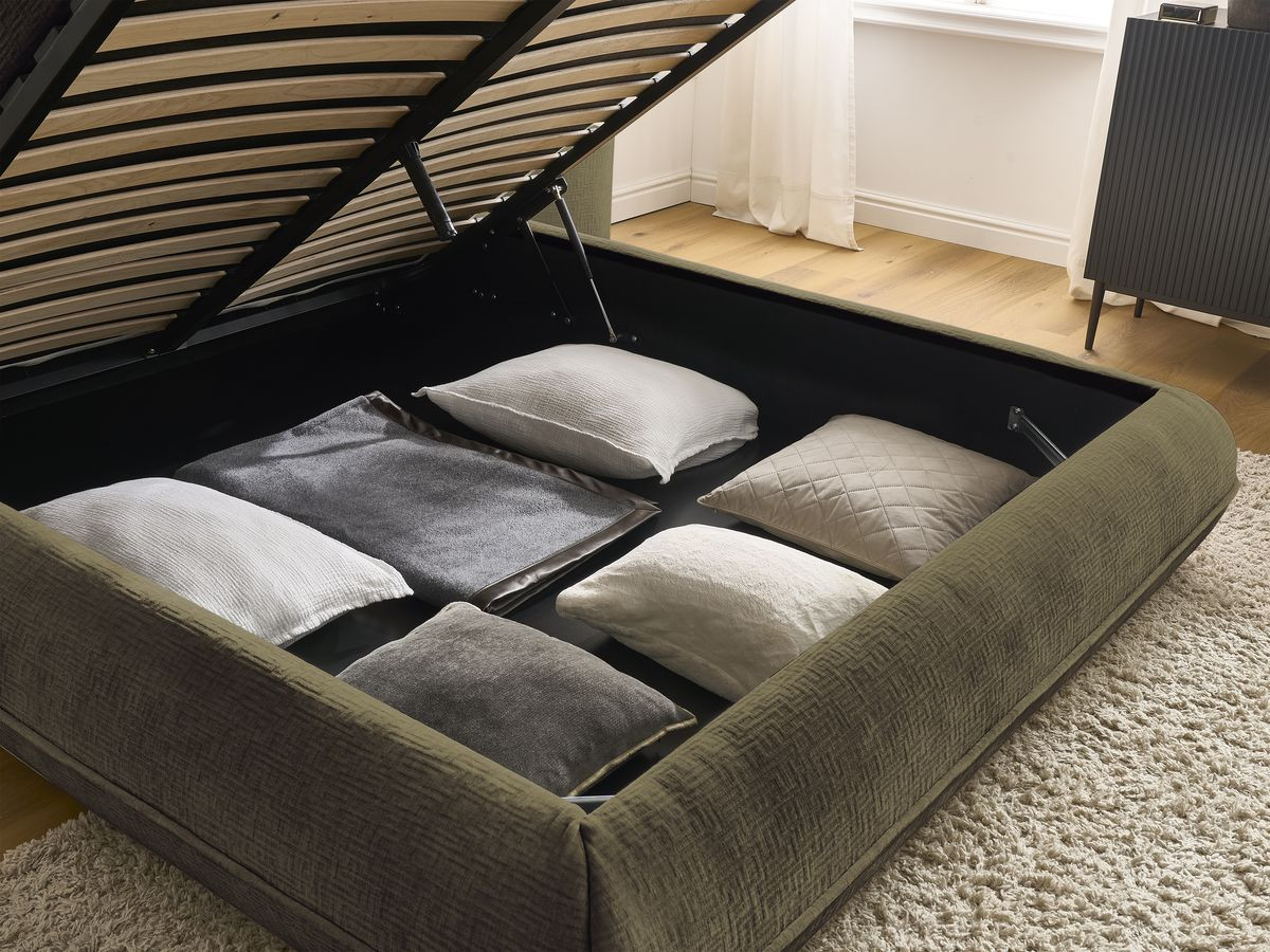 LIAM-bed van getextureerde stof