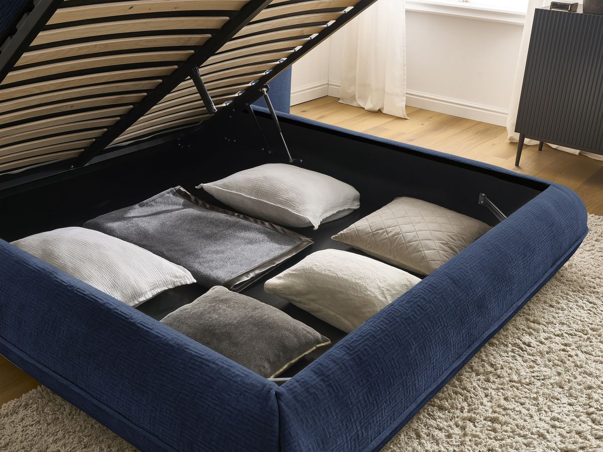 LIAM-bed van getextureerde stof