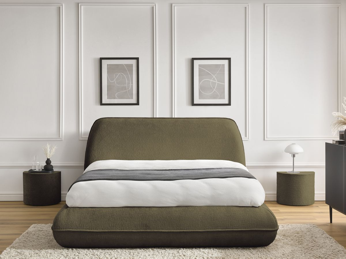 LIAM-bed van getextureerde stof