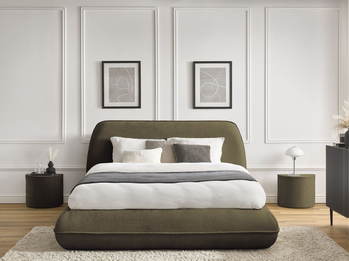 LIAM-bed van getextureerde stof