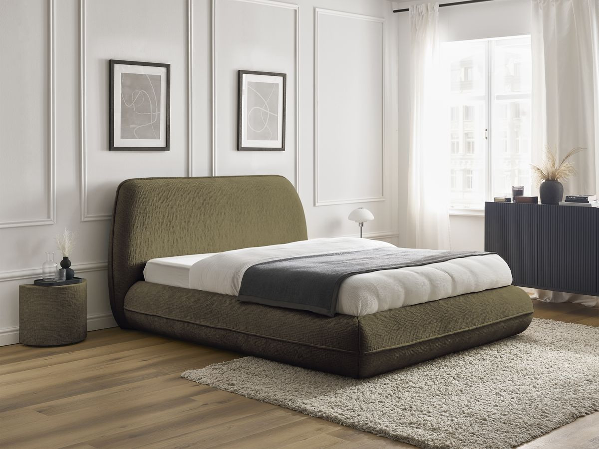 LIAM-bed van getextureerde stof