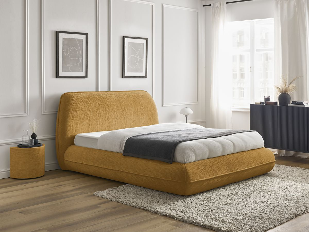 LIAM-bed van getextureerde stof