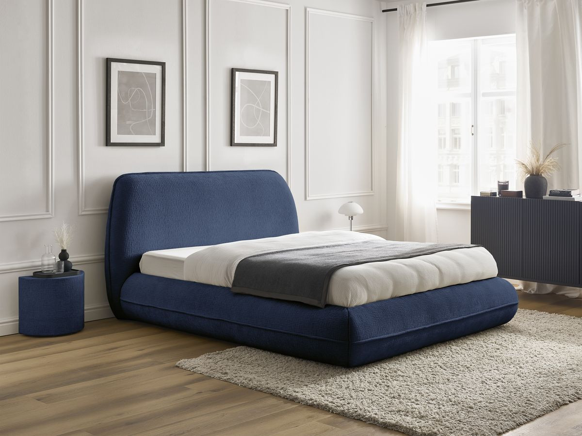 Lit LIAM texturé bleu — vue 6