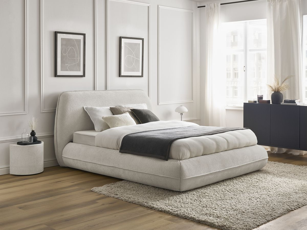 LIAM-bed van getextureerde stof