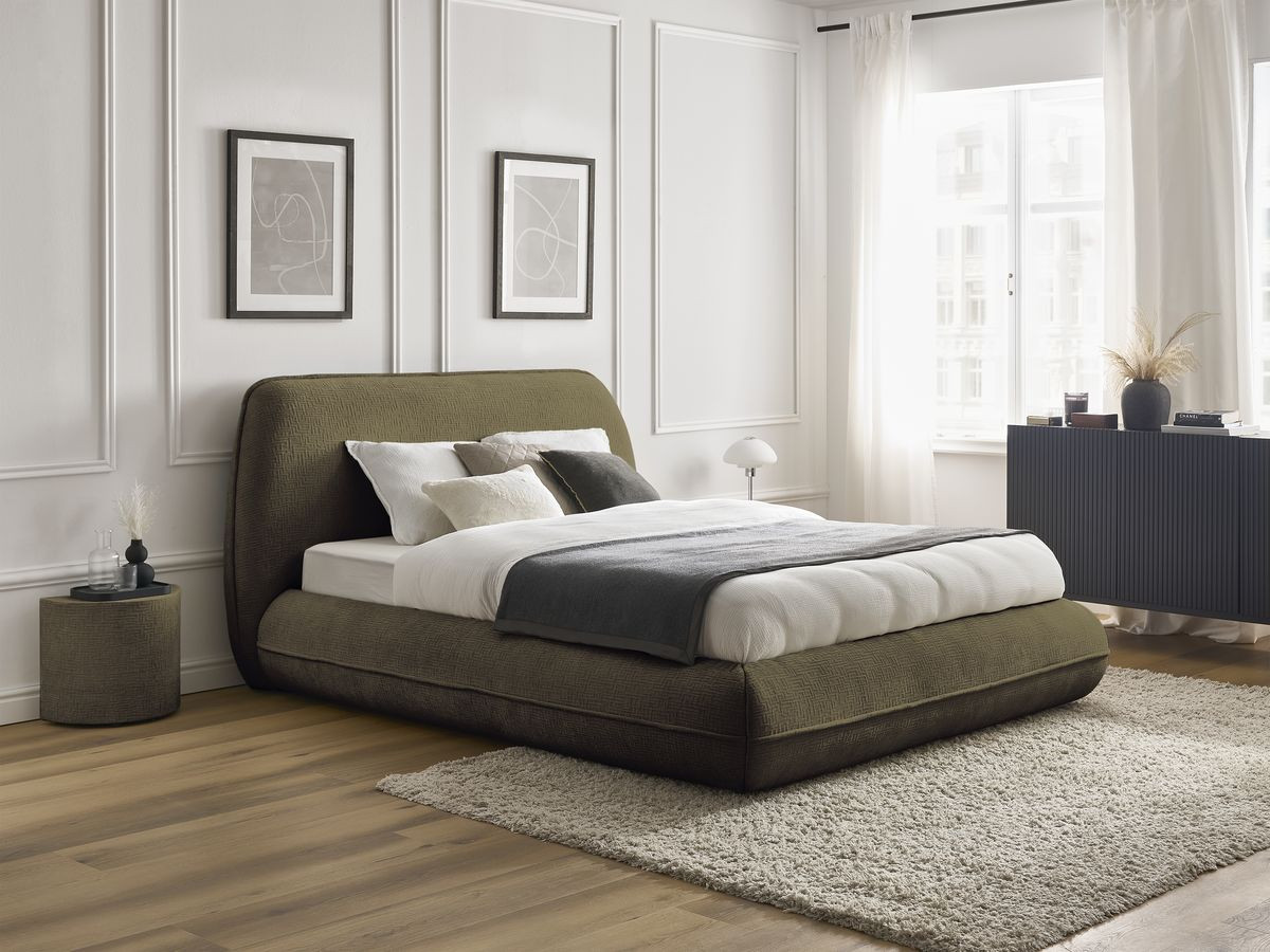 LIAM-bed van getextureerde stof