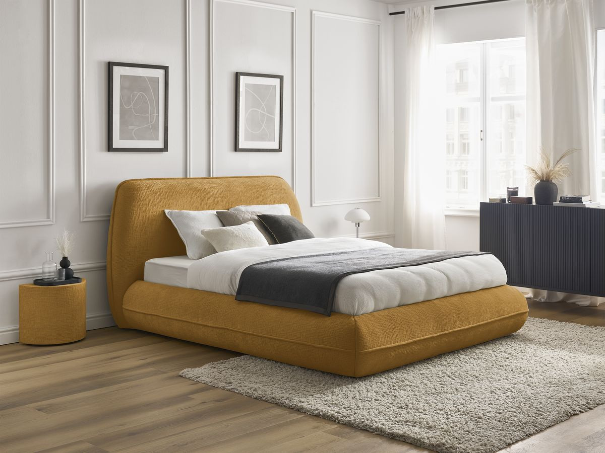 LIAM-bed van getextureerde stof