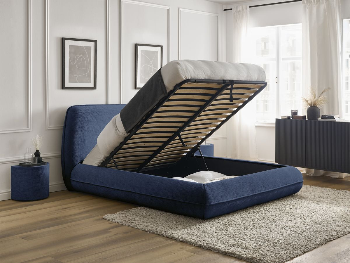 LIAM-bed van getextureerde stof