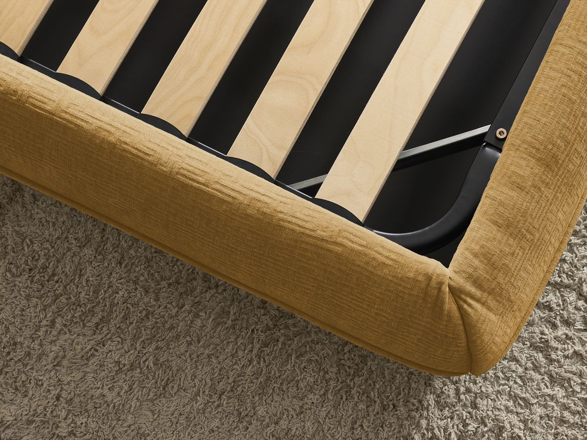 LIAM-bed van getextureerde stof