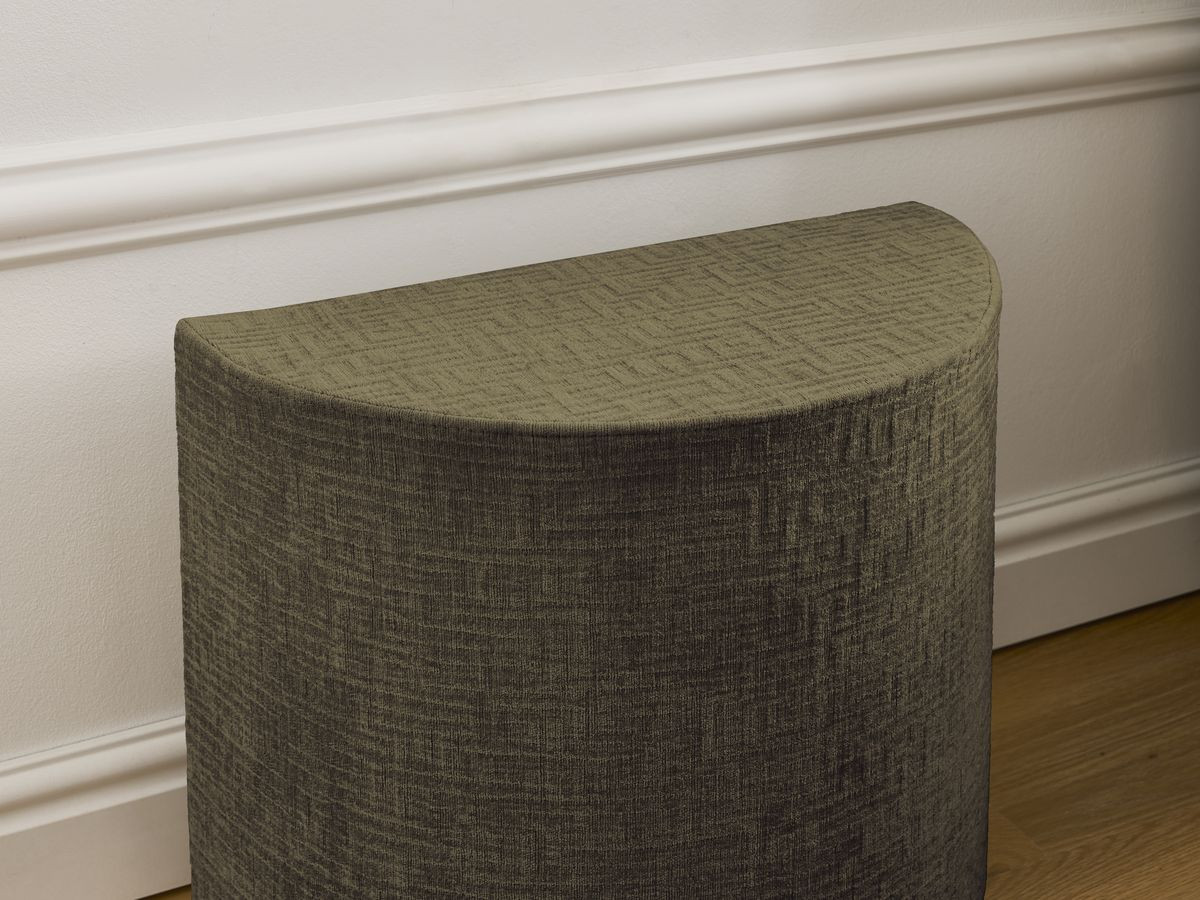 LIAM set met bed + 2 nachtkastjes in structuurstof