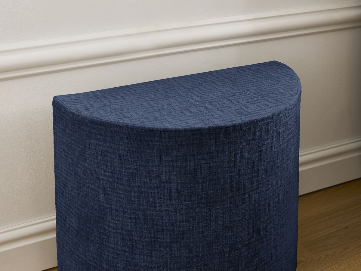 LIAM set met bed + 2 nachtkastjes in structuurstof