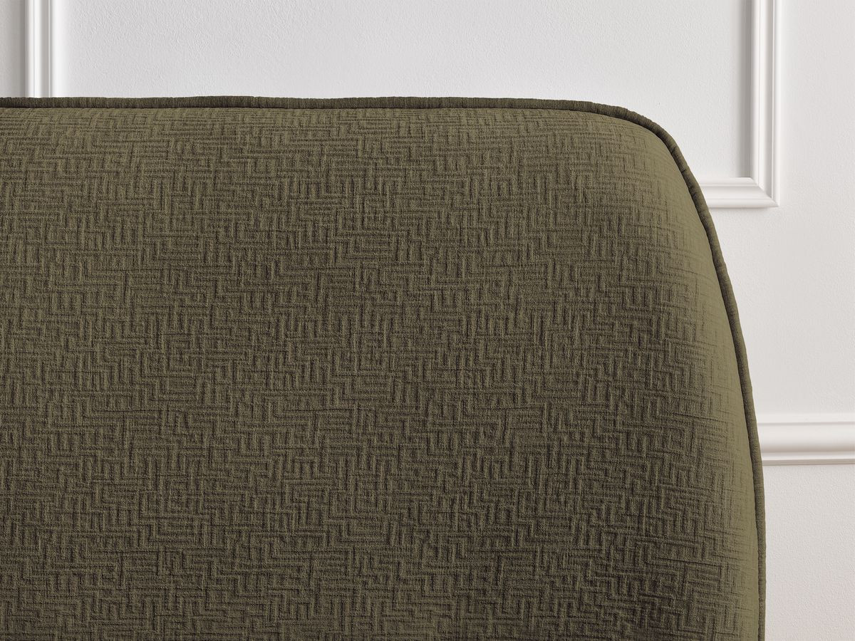 LIAM set met bed + 2 nachtkastjes in structuurstof