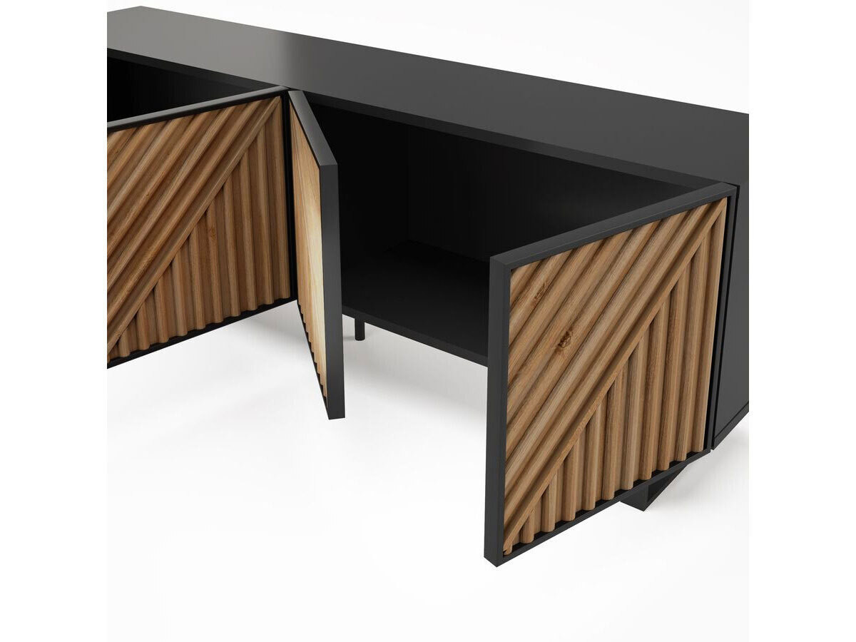 ALAIA set met 151 cm dressoir + 161 cm eikenhouten tv-meubel