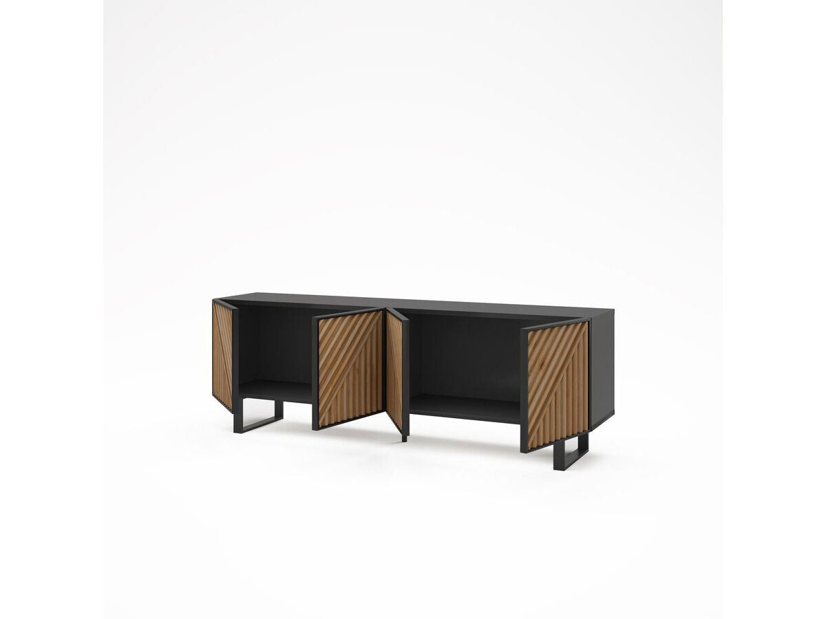 ALAIA set met 151 cm dressoir + 161 cm eikenhouten tv-meubel