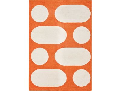 Tapis poils longs DANNY motif retro