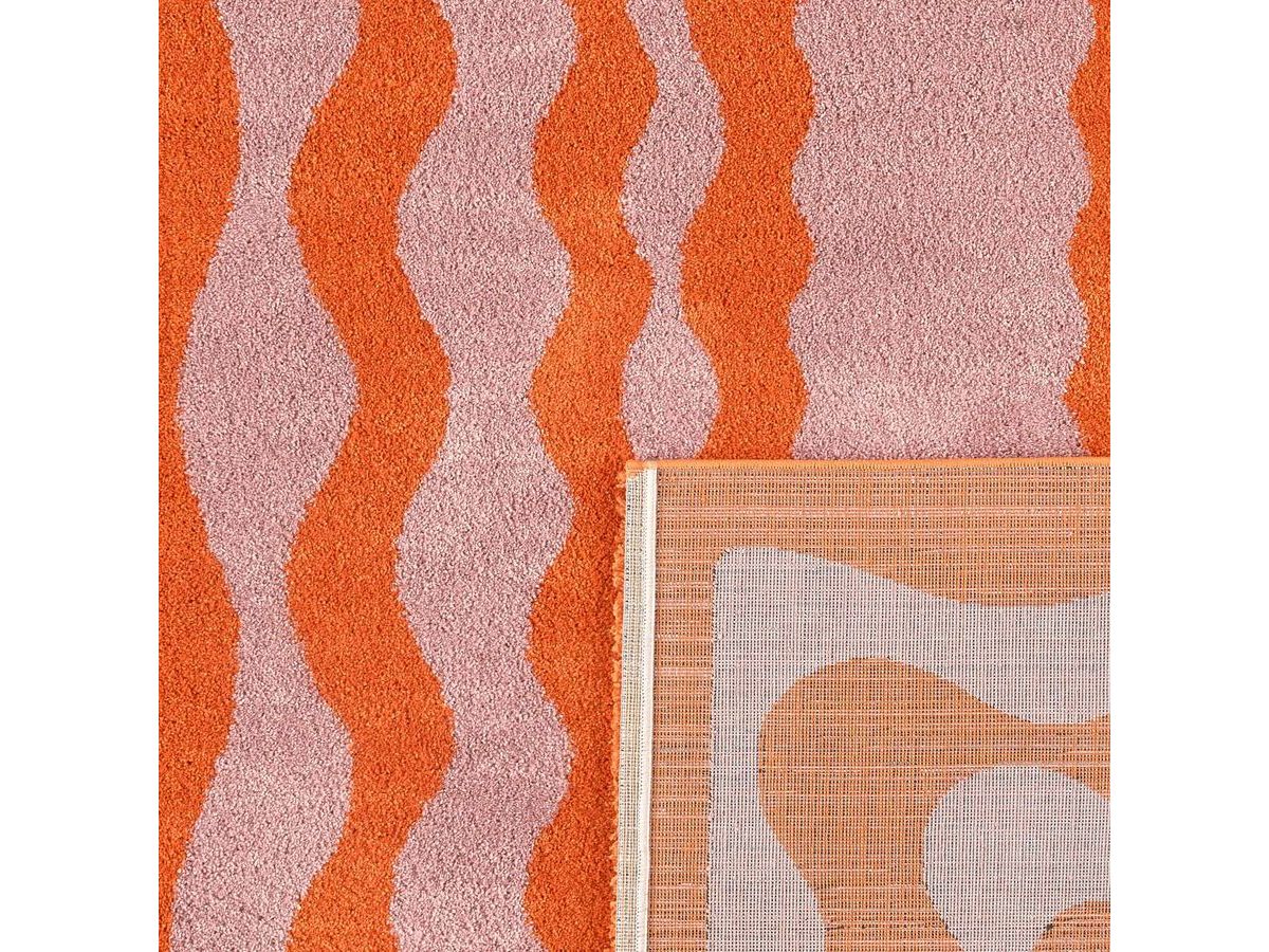 LAURIE langpolig vloerkleed met abstract patroon