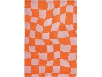 Tapis poils longs BETTY motif retro