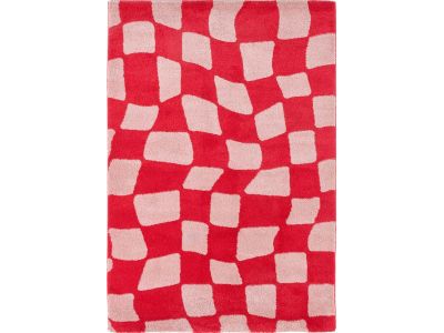 Tapis poils longs BETTY motif retro