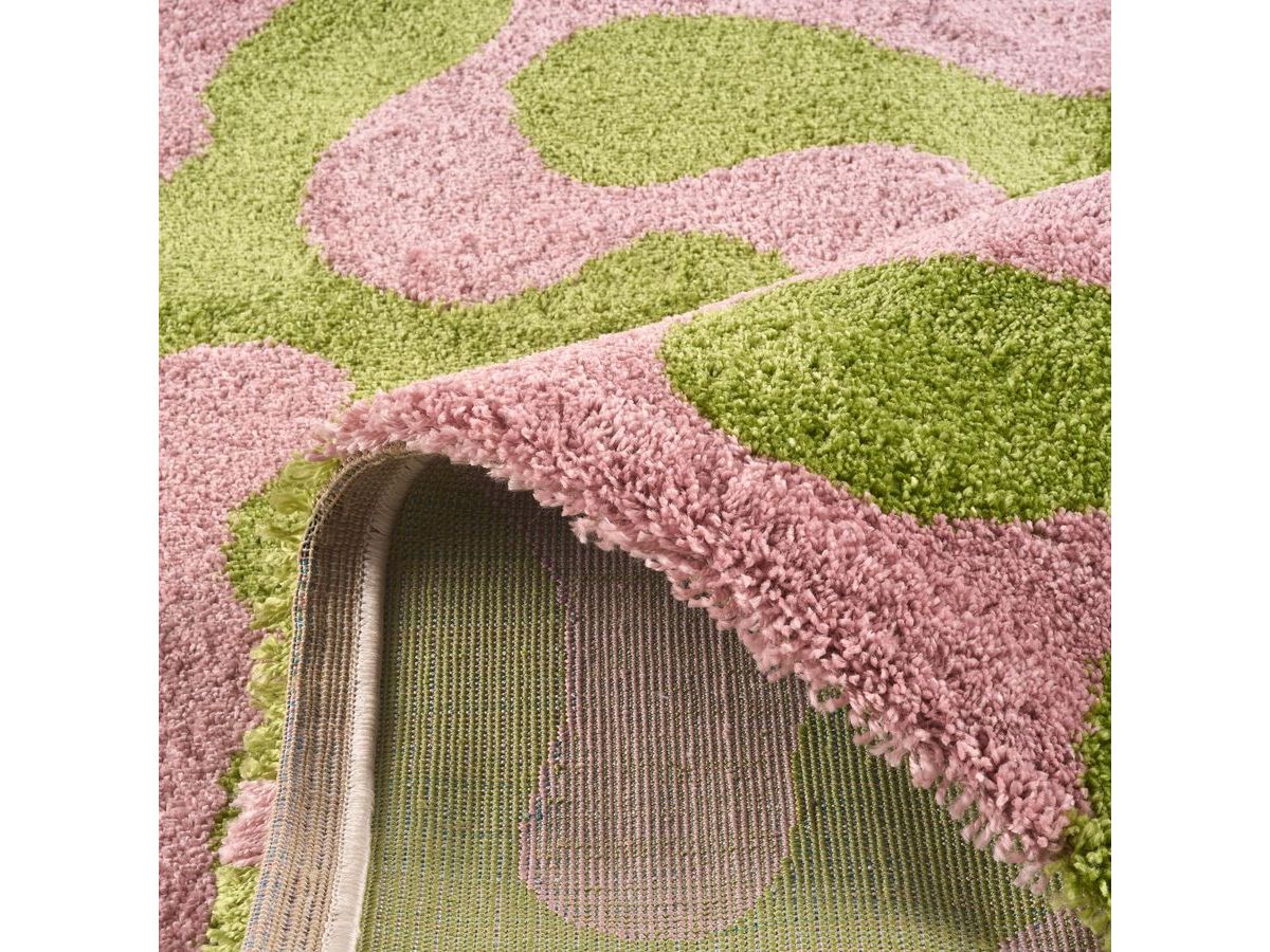 MARTY langpolig vloerkleed met retropatroon