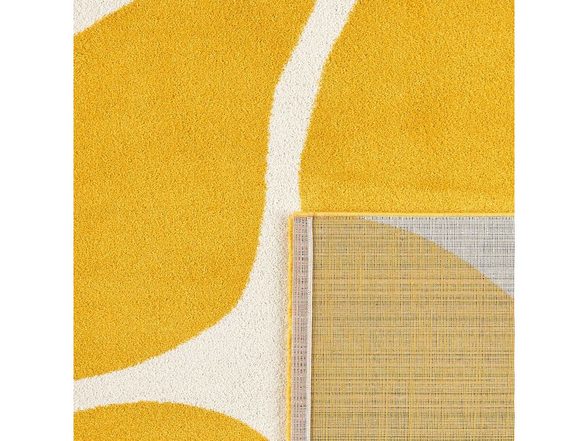 LYDIA langpolig vloerkleed met bloemenmotief