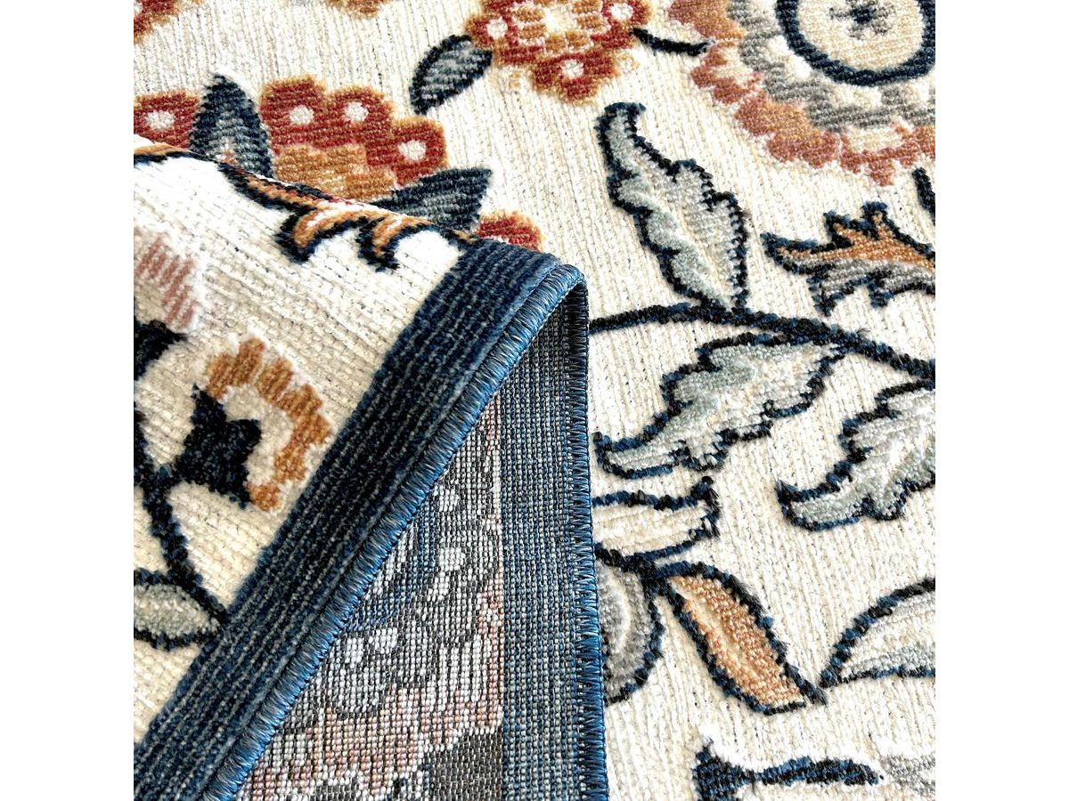 ANNAELLE vintage patroon laagpolig vloerkleed