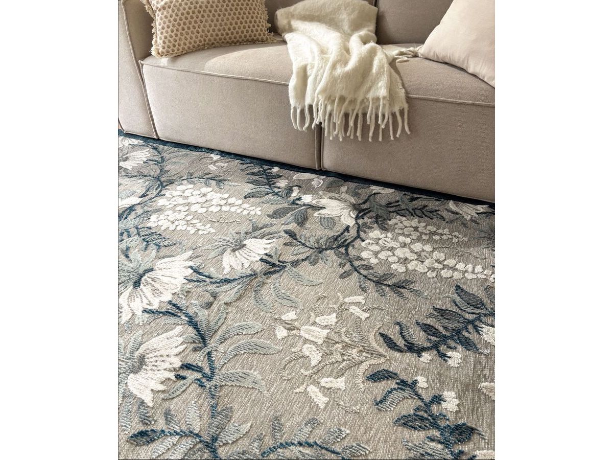 Rebecca laagpolig vloerkleed met vintage patroon