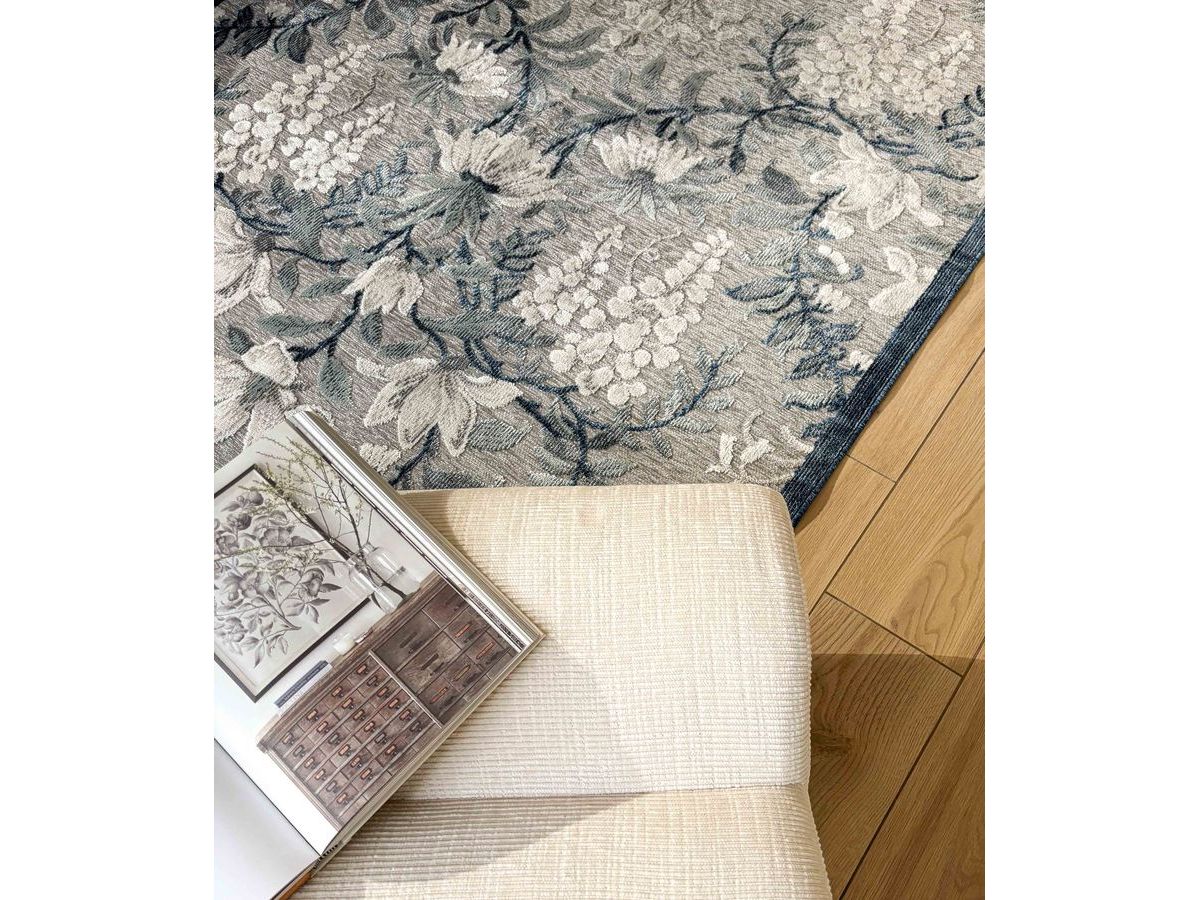 Rebecca laagpolig vloerkleed met vintage patroon