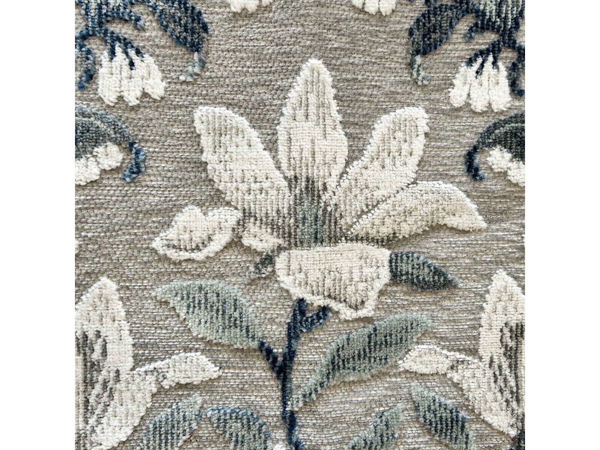 Tapis poils ras REBECCA motif vintage