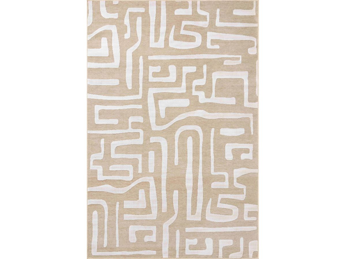 Tapis poils ras AYMERIC motif abstrait