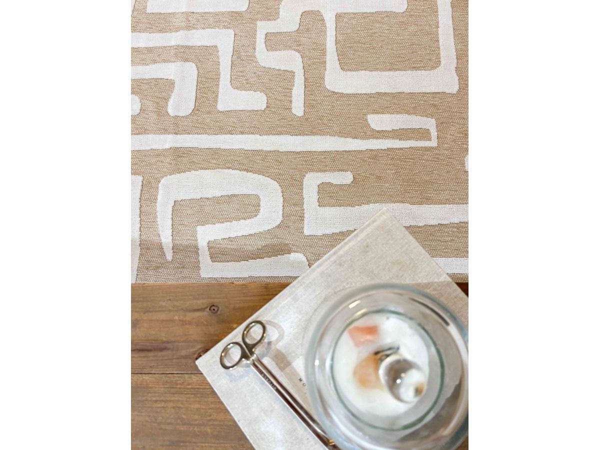 Tapis poils ras AYMERIC motif abstrait