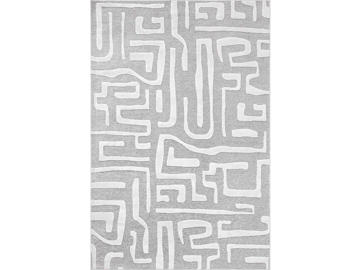 Tapis poils ras AYMERIC motif abstrait