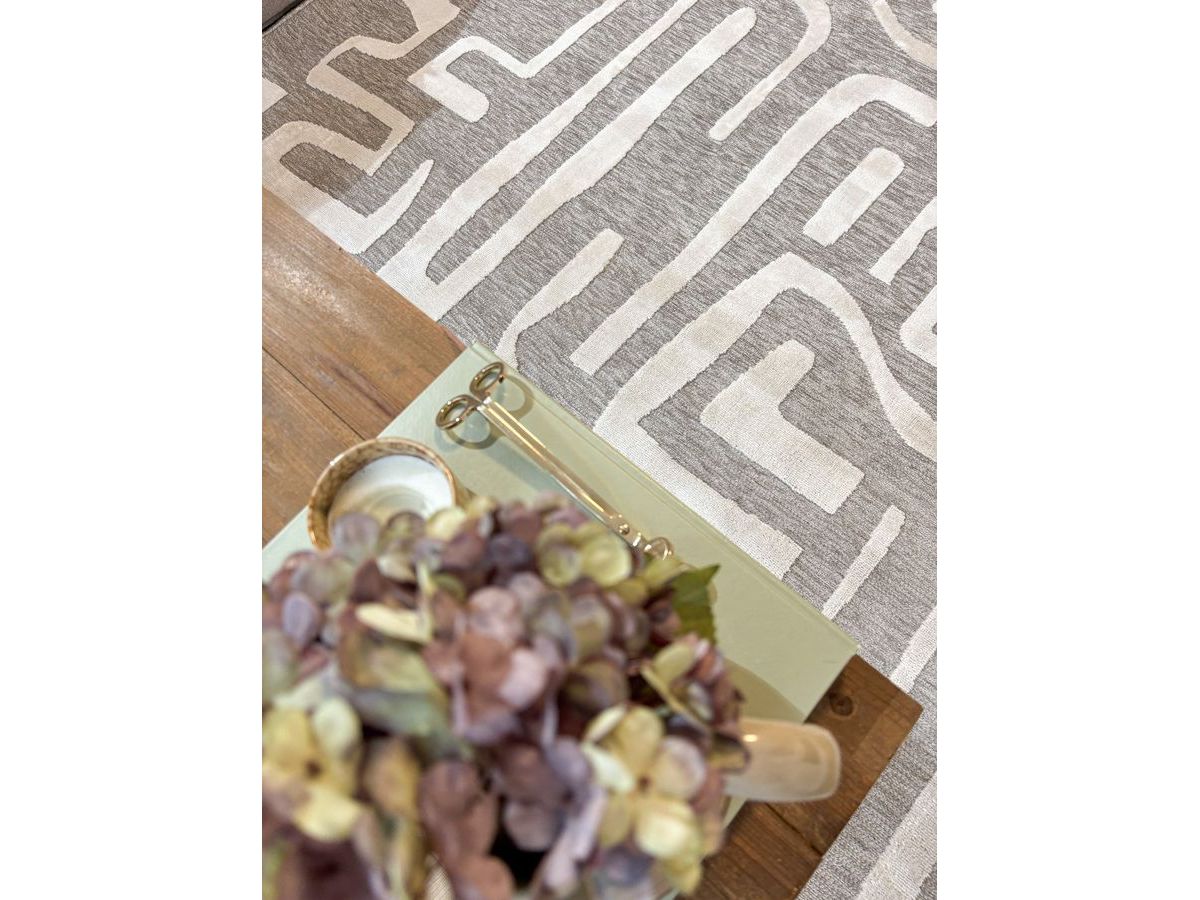 AYMERIC laagpolig vloerkleed met abstract patroon