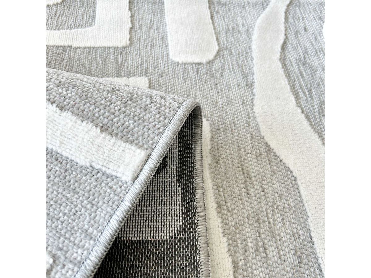 AYMERIC laagpolig vloerkleed met abstract patroon