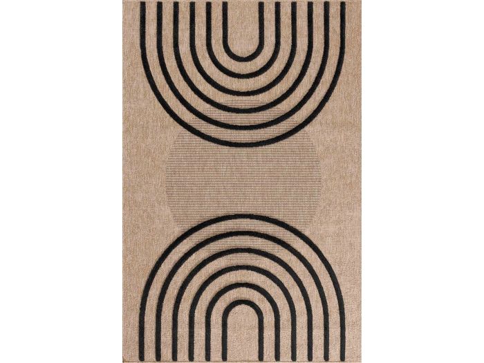 Tapis poils courts RYAN aspect jute