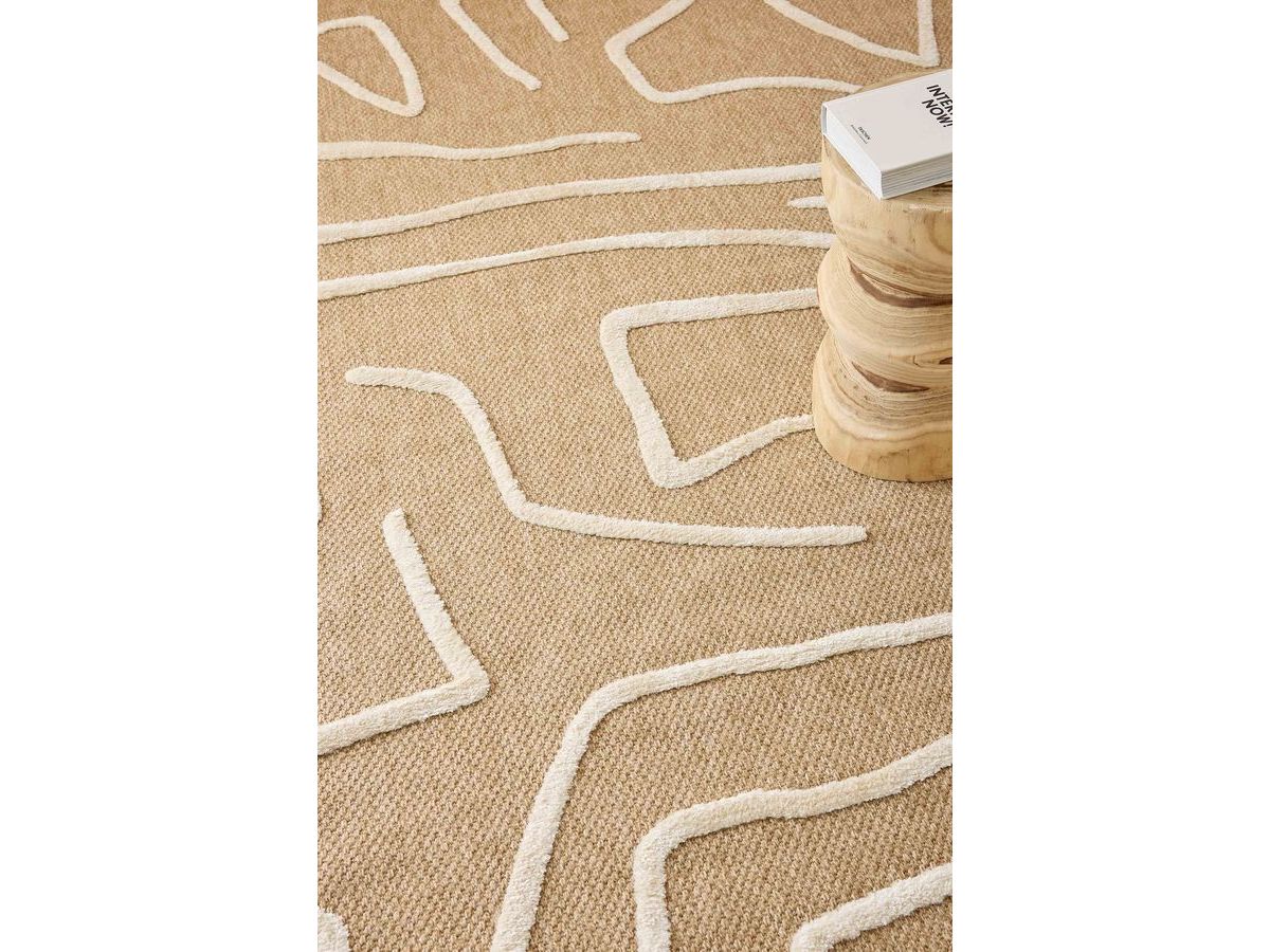 ERIKA laagpolig vloerkleed met grafisch patroon