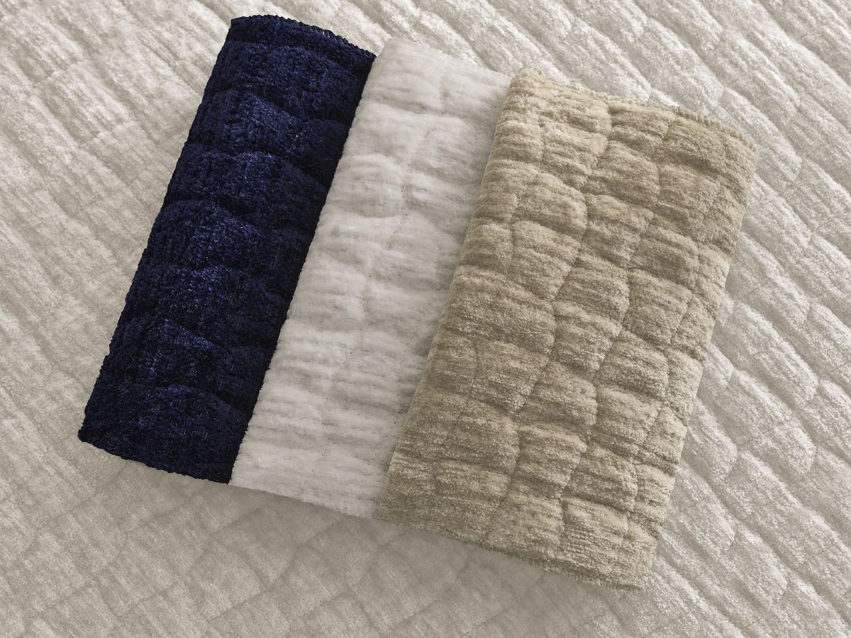 MALON getextureerd stoffen bed