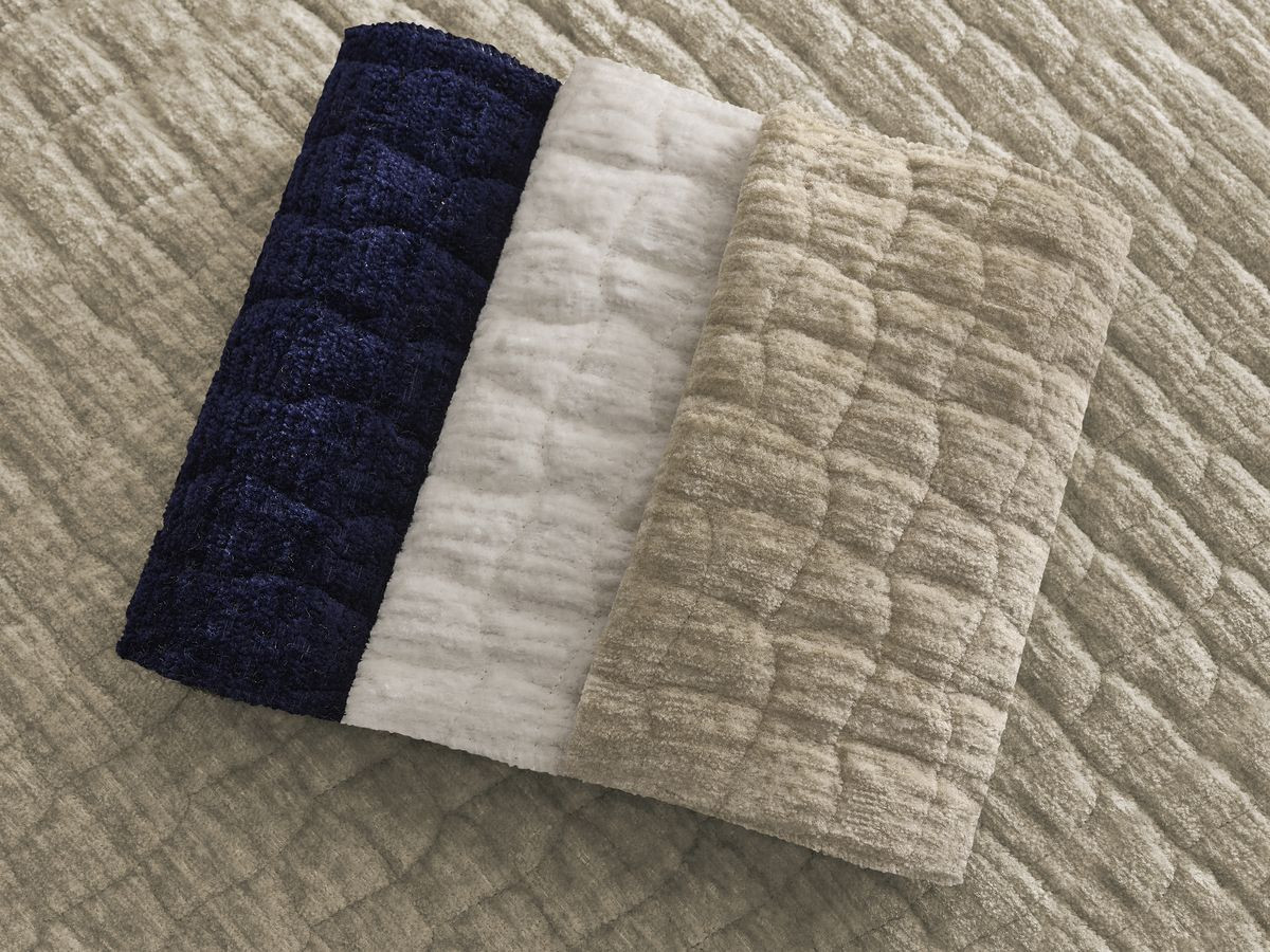 MALON getextureerd stoffen bed