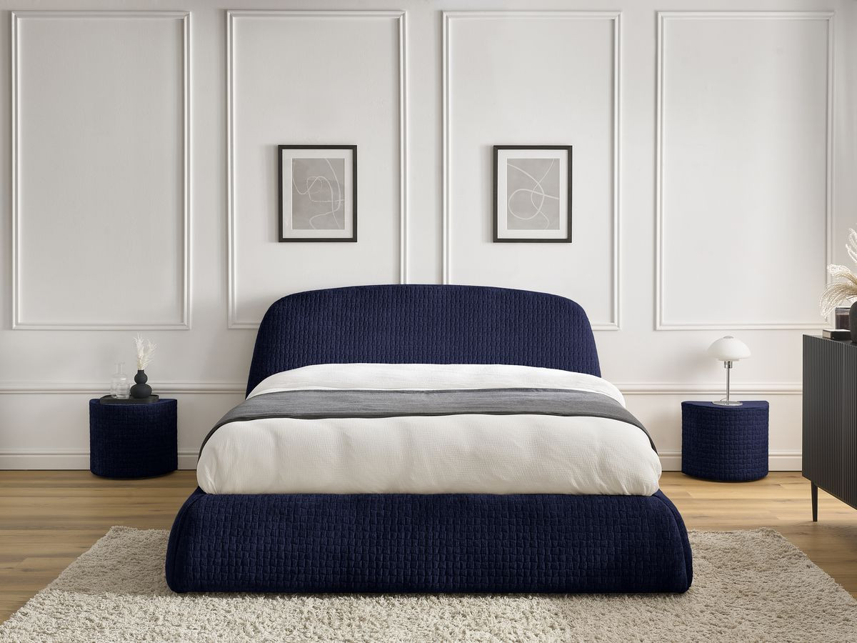 MALON getextureerd stoffen bed