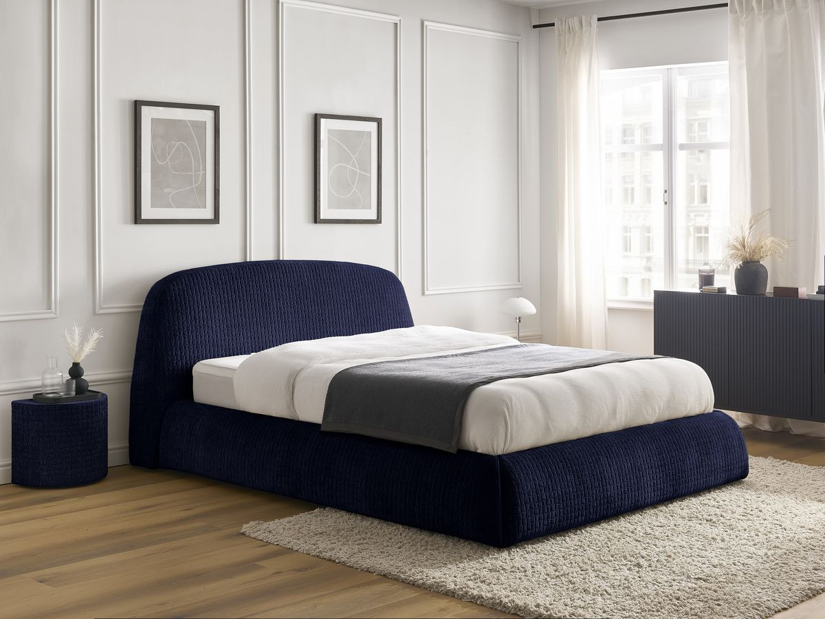 MALON getextureerd stoffen bed