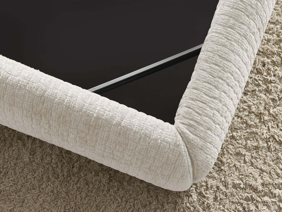 MALON getextureerd stoffen bed