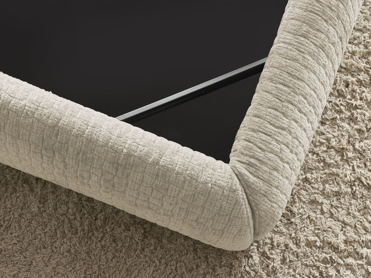 MALON getextureerd stoffen bed